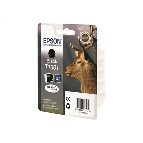 Cartouche d'Encre - Imprimante EPSON T1301 Noir - Cerf (C13T13014012)