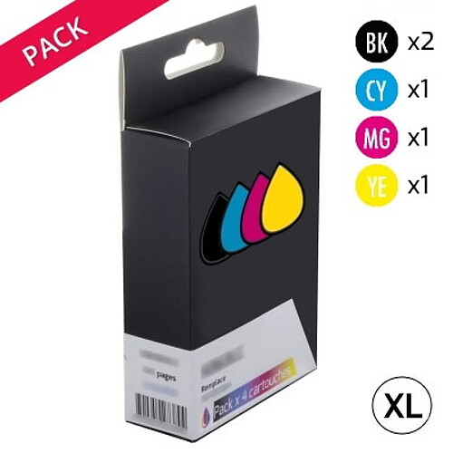 TONER SERVICES Génériques Epson 29XL Fraise Pack 5 cartouches génériques 2 noires 3 couleurs