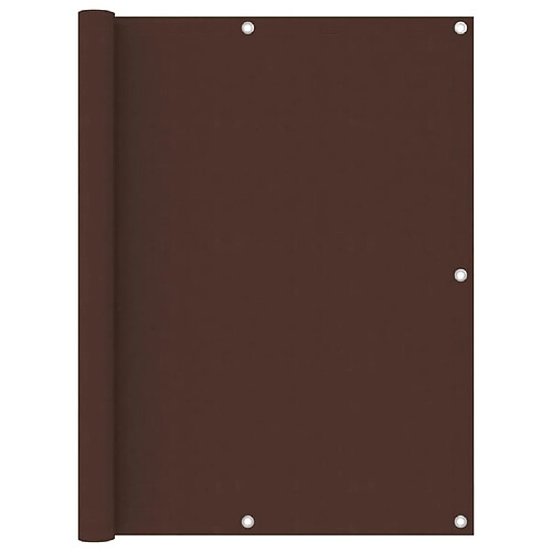 vidaXL Écran de balcon Marron 120x600 cm Tissu Oxford