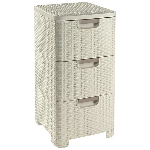 Curver Armoire à tiroirs Style 42 L Blanc 240645