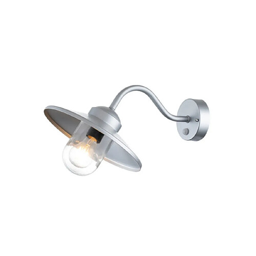 Elstead Lighting Applique murale extérieur Klampenborg Verre transparent,acier inoxydable 304 Argent