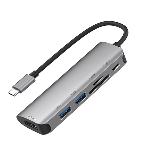 Eko Hub 6en1 USB-C - Gris