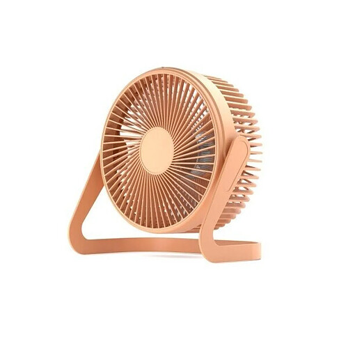 (Rose) Ventilateur de Bureau USB 5 Pouces 360 Rotatif Mini Ventilateur Électrique Portable Réglable Refroidisseur d'Air Muet d'Été