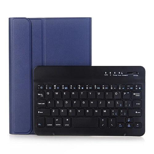 Wewoo A05B Bluetooth 3.0 Ultra-mince ABS détachable Clavier Étui en cuir pour iPad mini 5/4/3/2avec support bleu foncé