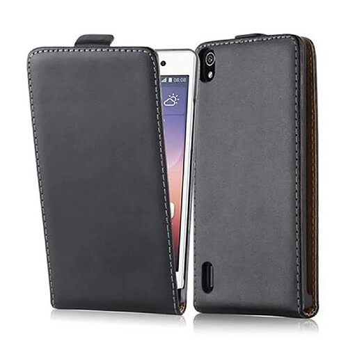 Cadorabo Coque Huawei ASCEND P7 Etui en Noir