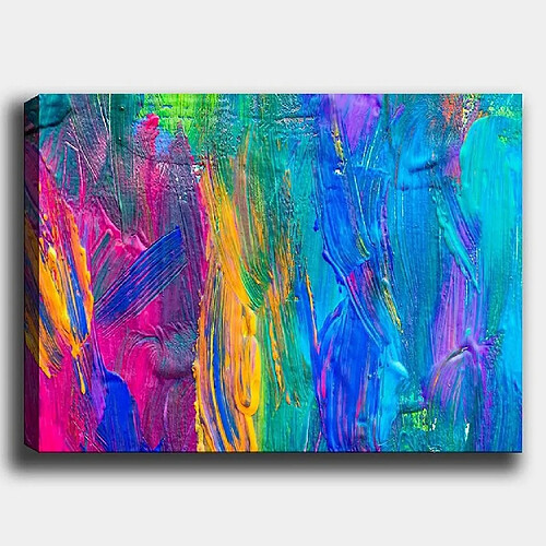 EPIKASA Impression sur Toile Couleur Abstract 5, Multicouleur, Polyester, 70x3x50 cm