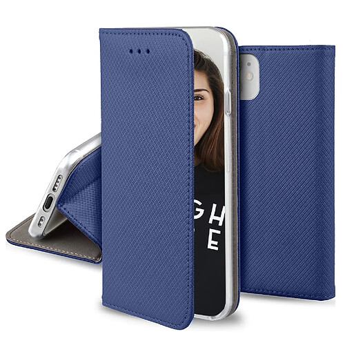 Jaym Étui Folio pour Xiaomi 12 Pro Magnétique Fonction Stand Bleu