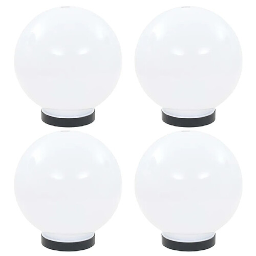 vidaXL Lampes à LED sous forme de boule 4 pcs Sphérique 20 cm PMMA