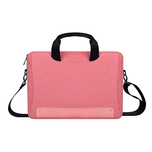 Wewoo Sacoche DJ08 Oxford Cloth Sac pour ordinateur portable résistant à l'usure et imperméablepour de 15,4 poucesavec poignée dissimulée et tirant de bagage et bandoulière réglable rose