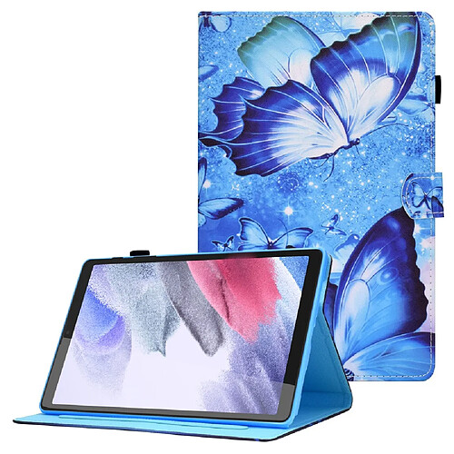 Etui en PU avec support papillon pour votre Samsung Galaxy Tab A7 Lite 8.7-pouces SM-T220 (Wi-Fi)/SM-T225