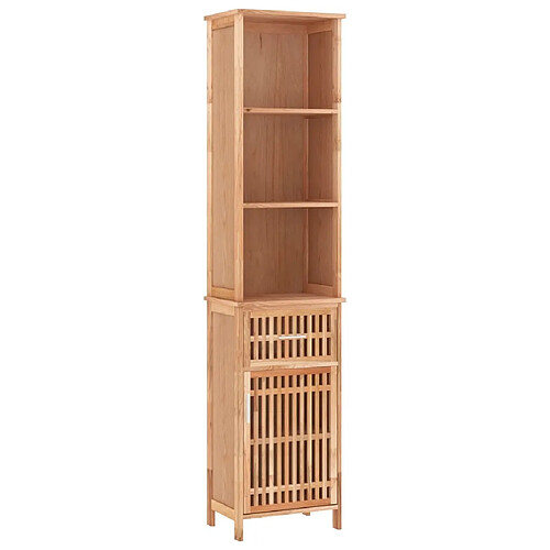 Maison Chic Armoire de salle de bain,Meuble de rangement,Meuble haut 42x29x182 cm Bois massif de noyer -GKD952794