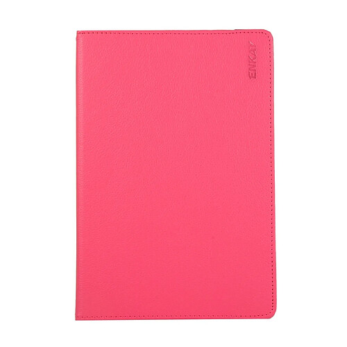 Wewoo Housse en cuir avec texture Lichi pivotant à 360 degrés support pour Samsung Galaxy Tab S6 10.5 T860 / T865 Rose Rouge