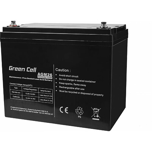 Green Cell VRLA AGM 12V 84 Ah