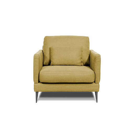 MAISON AUBERTIN Fauteuil Splendido Tissu Jaune 1 Place