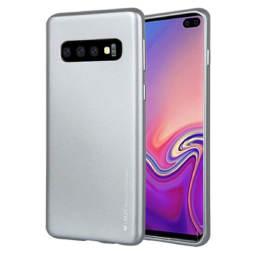 Wewoo Coque Souple Housse en TPU METAL pour Galaxy S10 Gris