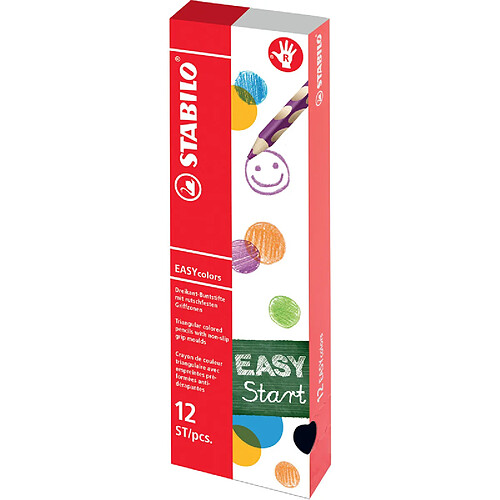 STABILO Crayon de couleur EASYcolors, pour droitiers, rose ()