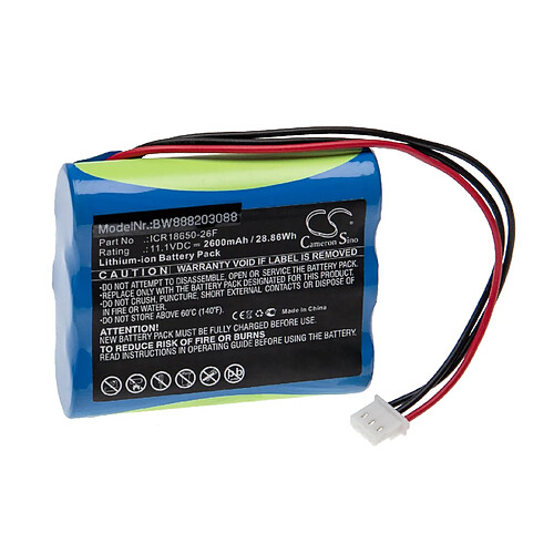 vhbw Batterie compatible avec Medical ECONET Compact 2 appareil médical (2600mAh, 11,1V, Li-ion)