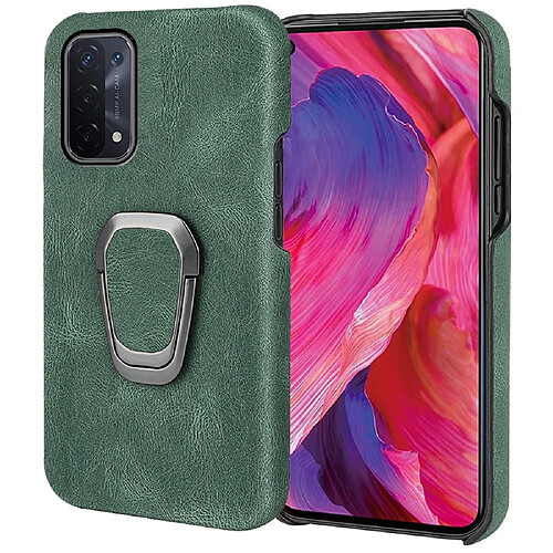 Coque en TPU + PU avec béquille, vert pour votre Oppo A54 5G/A93 5G/A74 5G