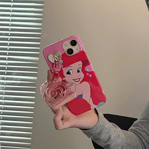 GUPBOO Étui pour iPhone11ProMax Dessin animé souriant sirène princesse personnalité étui de téléphone portable femme