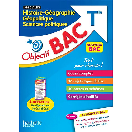 Histoire géographie, géopolitique, sciences politiques terminale spécialité : nouveau bac · Occasion