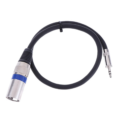 Câble Audio d'Interconnexion Balancé Mâle à XLR 3,5mm (1/8 pouce) mâle vers XLR 1,6Ft