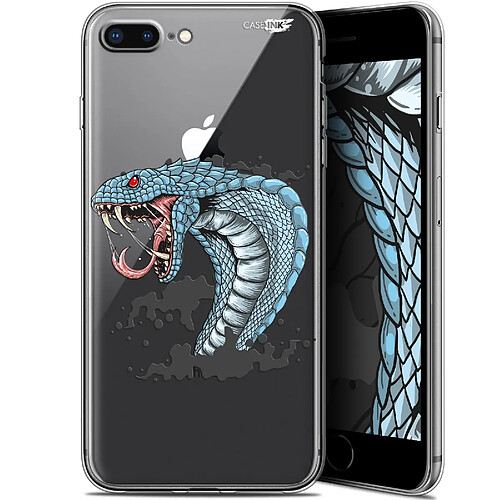 Caseink Coque arrière Apple iPhone 7/8 Plus (4.7 ) Gel HD [ Nouvelle Collection - Souple - Antichoc - Imprimé en France] Cobra Draw