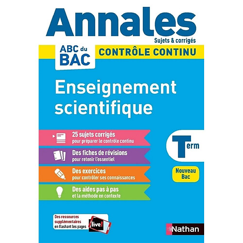 Enseignement scientifique terminale : contrôle continu : nouveau bac · Occasion