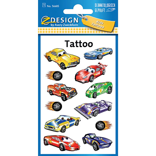 AVERY Zweckform Tatouages ZDesign Kids 'automobiles' ()