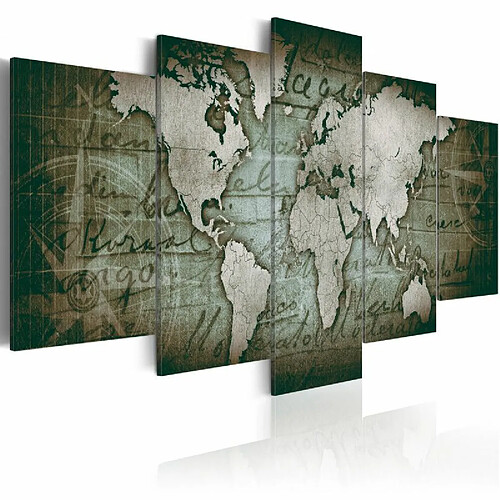 Paris Prix Tableau Imprimé Emerald Map 100 x 200 cm