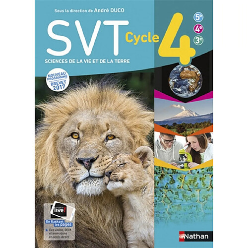 SVT, sciences de la vie et de la Terre cycle 4, 5e, 4e, 3e : nouveau programme, brevet 2017 · Occasion