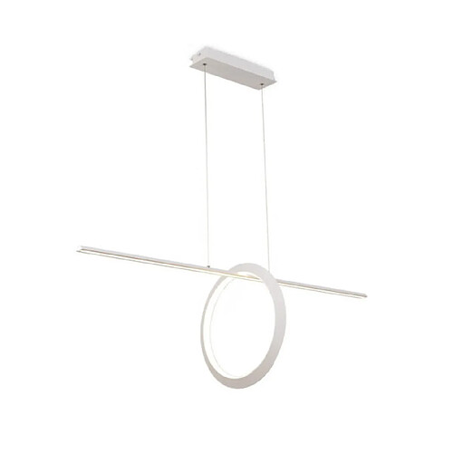 Luminaire Center Suspension Kitesurf Blanc, blanc givré