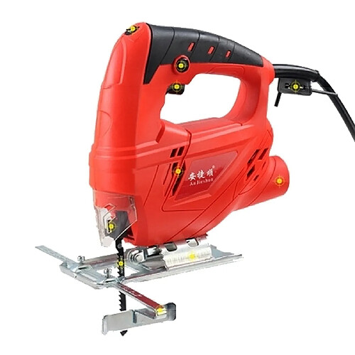 Wewoo 220V scie sauteuse électrique à bois outils électriques multifonction tronçonneuse main scies machine de découpe du avec Lase et 10 Blader