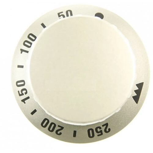 Manette thermostat métallisé pour four küppersbusch