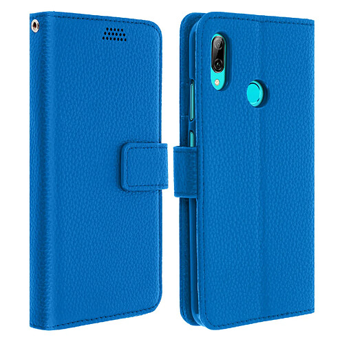 Avizar Housse Huawei P Smart 2020 / 2019 / Honor 10 Lite Porte carte Support Vidéo Bleu