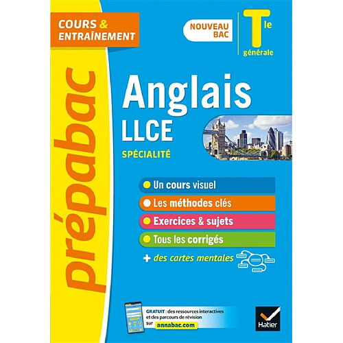 Anglais LLCE spécialité terminale générale : nouveau bac · Occasion