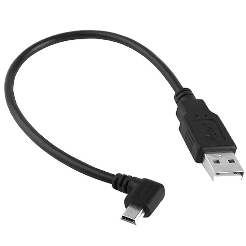 Wewoo Câble adaptateur mini USB mâle à USB 2.0 de 90 degrés, longueur: 25 cm