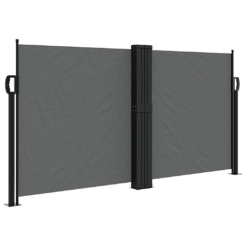 Maison Chic Auvent latéral rétractable | Store latéral | Brise-vue latéral anthracite 120x1200 cm -GKD93706