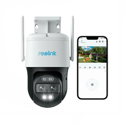 Reolink 8MP PTZ Camera Surveillance 2,4/5 GHz WiFi Exterieure, Double Objectif, Zoom 6X, Détection Humaine/Véhicule/Chat/Chien, Suivi Auto, Vision Nocturne Couleur