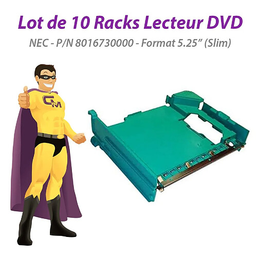 Lot x10 Racks NEC PowerMate VL370 Pico BTX 8016730000 Lecteur DVD 5.25" Slim · Occasion