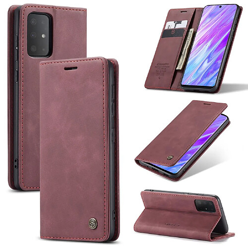 Caseme Etui en PU entreprise auto-absorbée rouge pour votre Samsung Galaxy S20 Ultra/S11 Plus