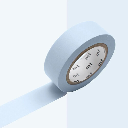 Masking tape unicolore pastel - Bleu - 1,5 cm x 7 m