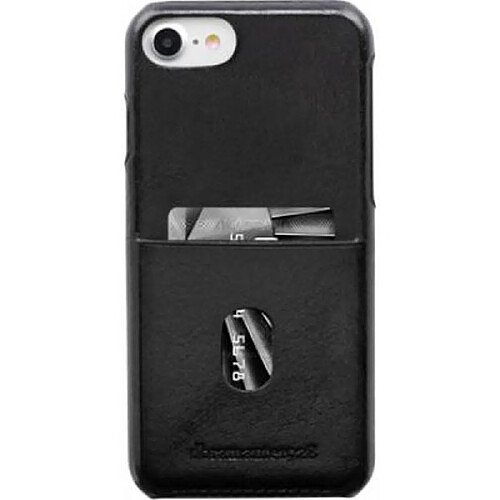 DBRAMANTE1928 Coque pour iPhone SE (2020)/8/7/6S/6 Rigide avec Porte-cartes Noir