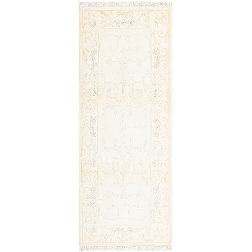 Vidal Tapis de couloir en laine 201x79 beige Darya