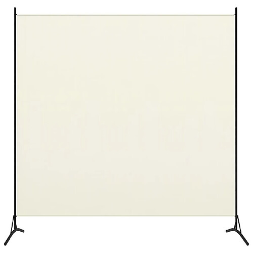 Maison Chic Paravent/Cloison de séparation 1 panneau Blanc crème 175x180 cm -MN94009