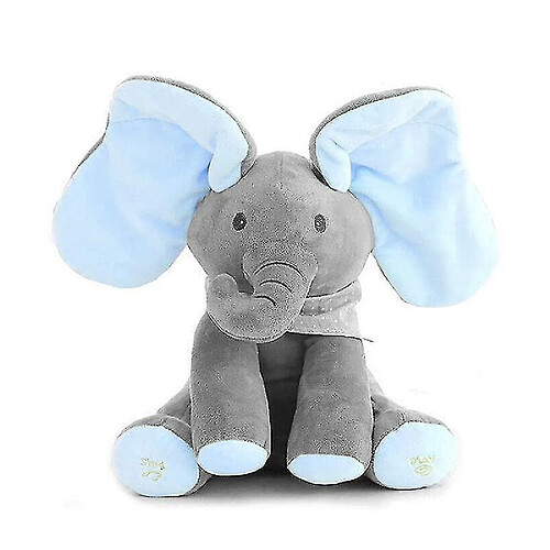 Universal (Elephant/Blue) Baby Peep - a-boo Soft Elephant Doll Chant Jouet Cadeau