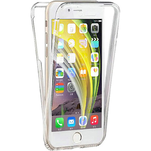 Xeptio Coque 360 degrés pour Apple iPhone SE 2020 Protection intégrale arrière PC Case et Avant TPU Transparente