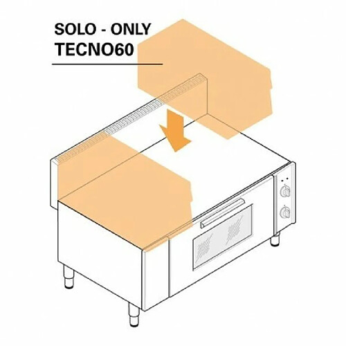 Soubassement Four Electrique Ventilé - L 1050 mm - Gamme 600 - Tecnoinox