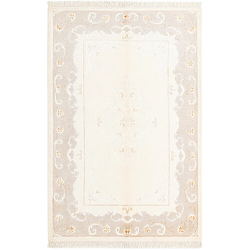 Vidal Tapis de laine 191x127 beige Darya