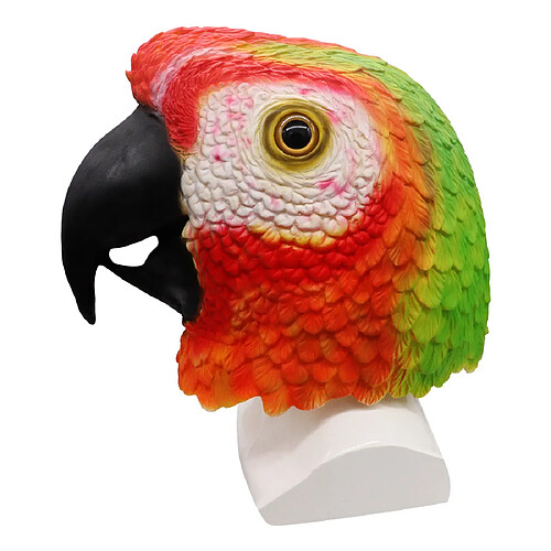 Halloween fête Latex Animal oiseau perroquets tête masque mascarade Costume Cosplay