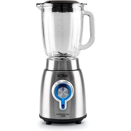 Solac blender électrique de 1,75L 1500W gris noir